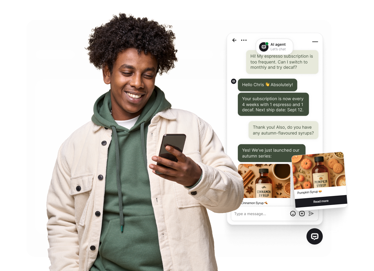 Retail chatbot conversation handling product recommendation and shopping inquiry